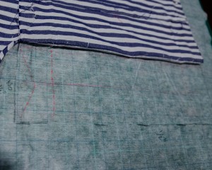 Result of Traced Hem Line 