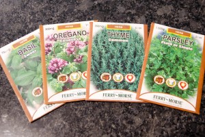 Seed Packets from Home Depot